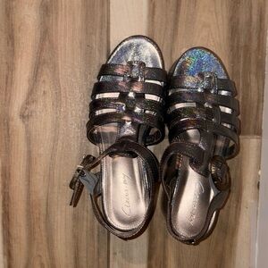 Metallic Strappy platforms